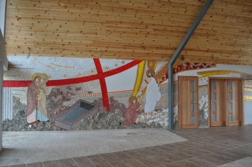 Mozaika Dom smútku - Kravany