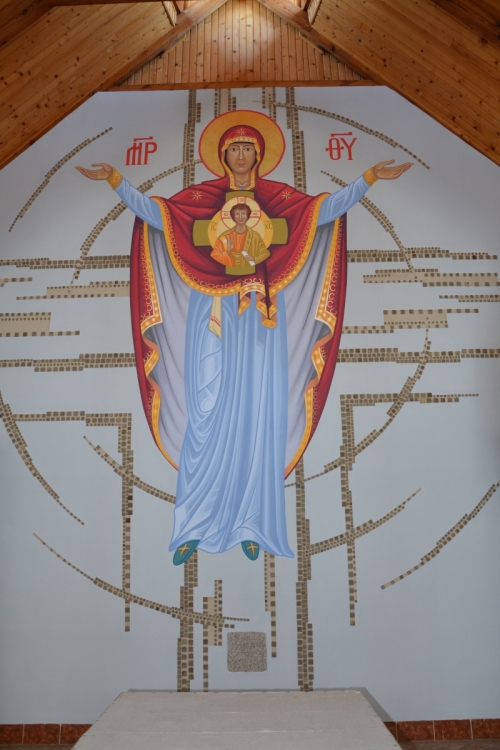Nástenná freska - Farnosť Poša Chrám Narodenia Presvätej Bohorodičky 2000